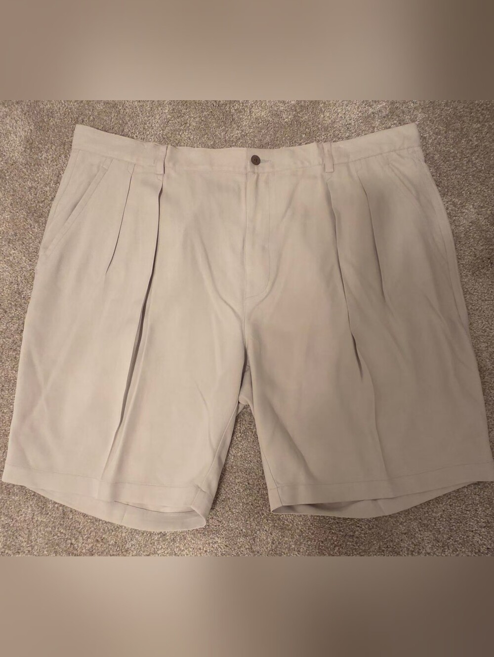 Tommy Bahama 100% Silk Front Pleated Flat Front Shorts Big & Tall 42